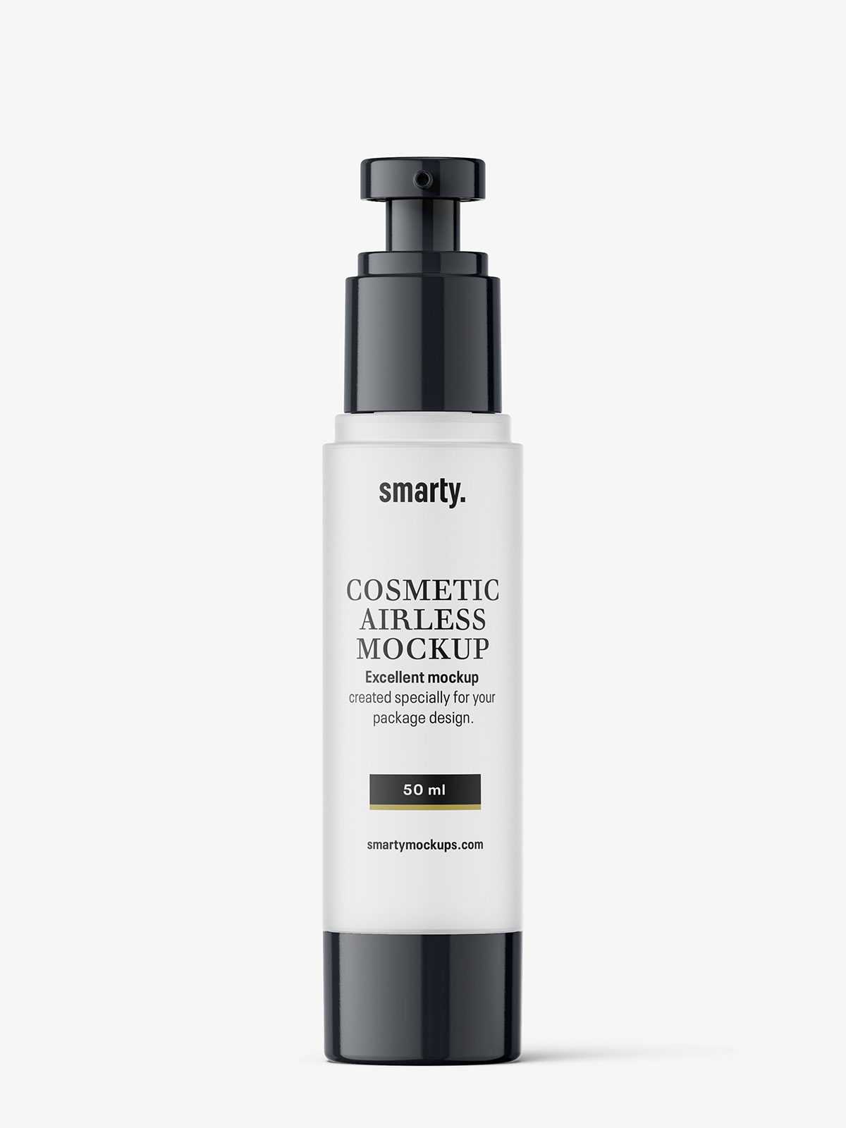 Frosted airless bottle mockup / 50 ml