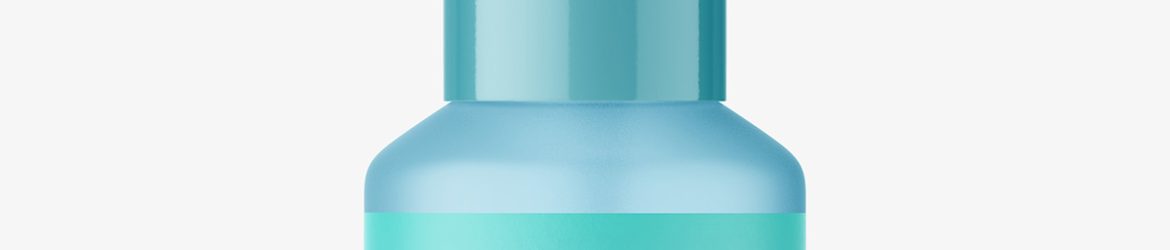 Frosted airless pump bottle mockup