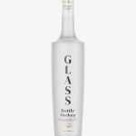 Frosted alcohol bottle mockup