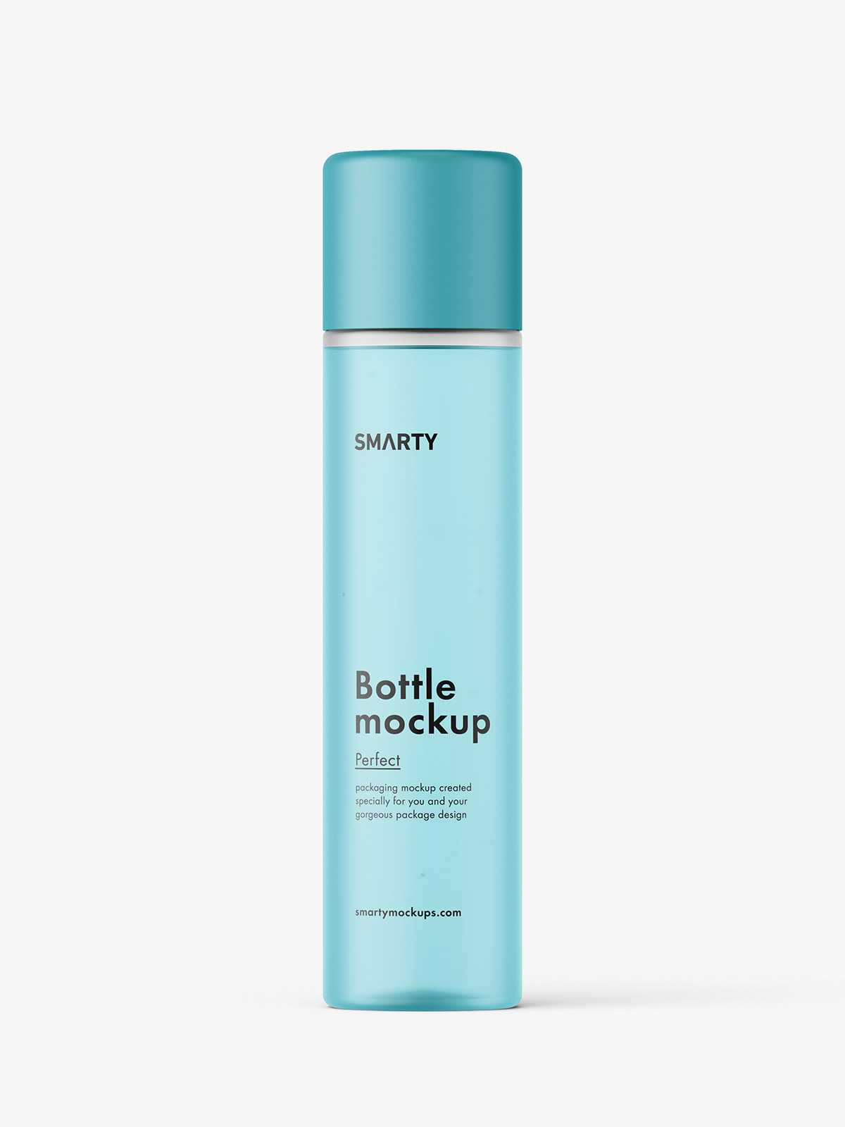 Frosted bottle mockup