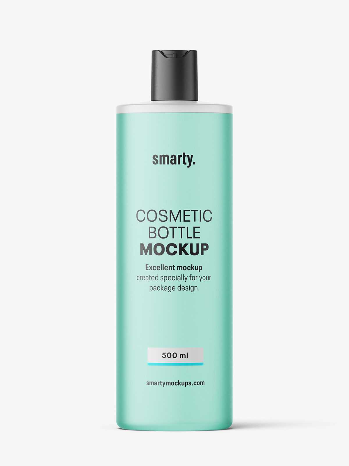 Frosted bottle with disctop / 500 ml