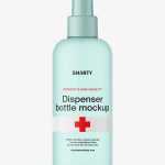 Frosted bottle with dispenser mockup - Free PSD Download Frosted bottle with dispenser mockup