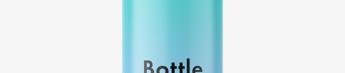 Frosted bottle with flip top cap mockup Frosted bottle with flip top cap mockup