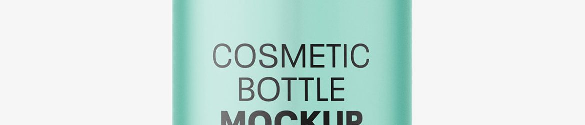 Frosted bottle with pump mockup / 300 ml Frosted bottle with pump mockup / 300 ml