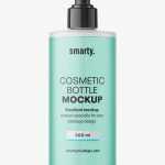 Frosted bottle with pump mockup / 300 ml - Free PSD Download Frosted bottle with pump mockup / 300 ml