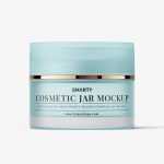 Frosted cosmetic jar mockup