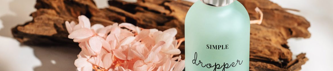 Frosted dropper bottle mockup