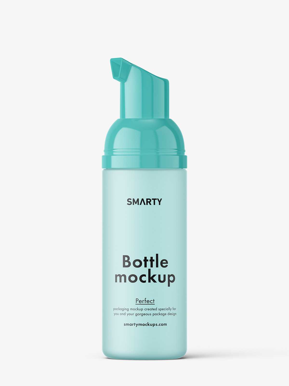 Frosted foamer bottle mockup