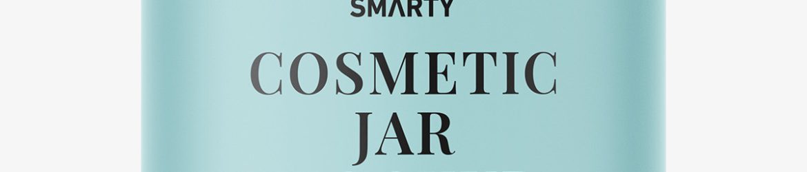 Frosted jar mockup
