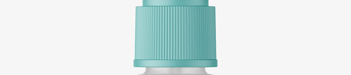 Frosted nasal spray bottle mockup