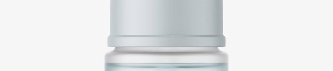 Frosted push button dropper mockup