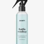 Frosted trigger spray bottle mockup