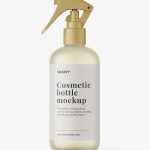 Frosted trigger spray bottle mockup
