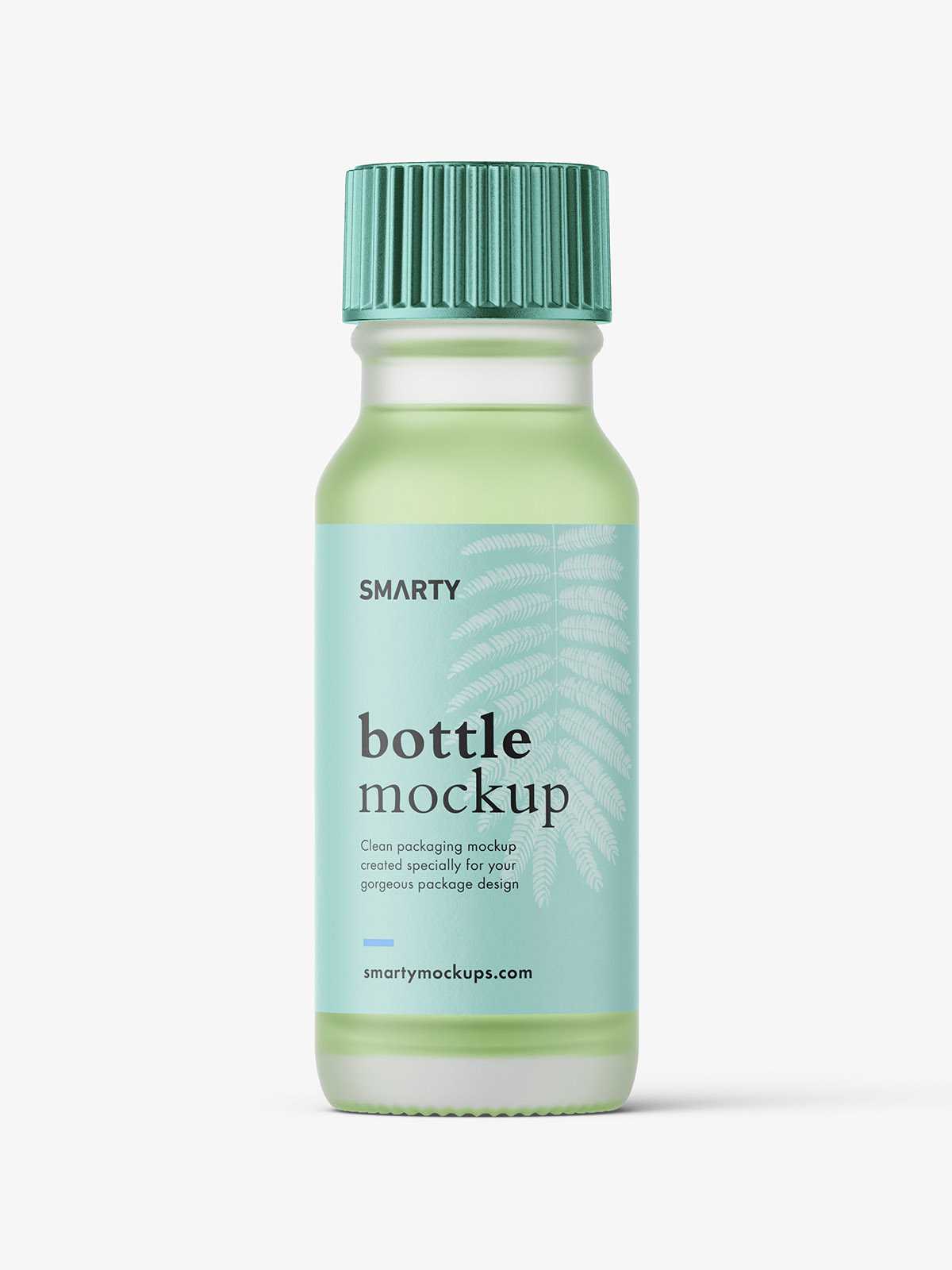 Frosted vial bottle mockup