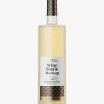 Frosted white wine bottle mockup