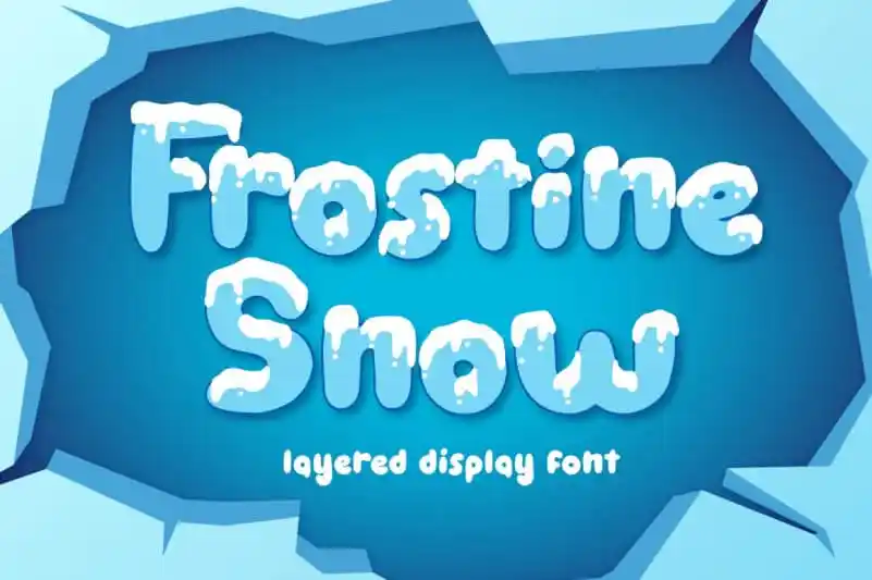Frostine Snow Display Font