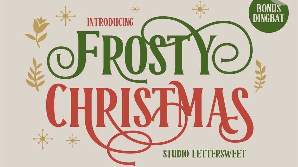 Frosty Christmas Font › Fontesk