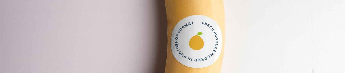 Fruit Sticker Mockup