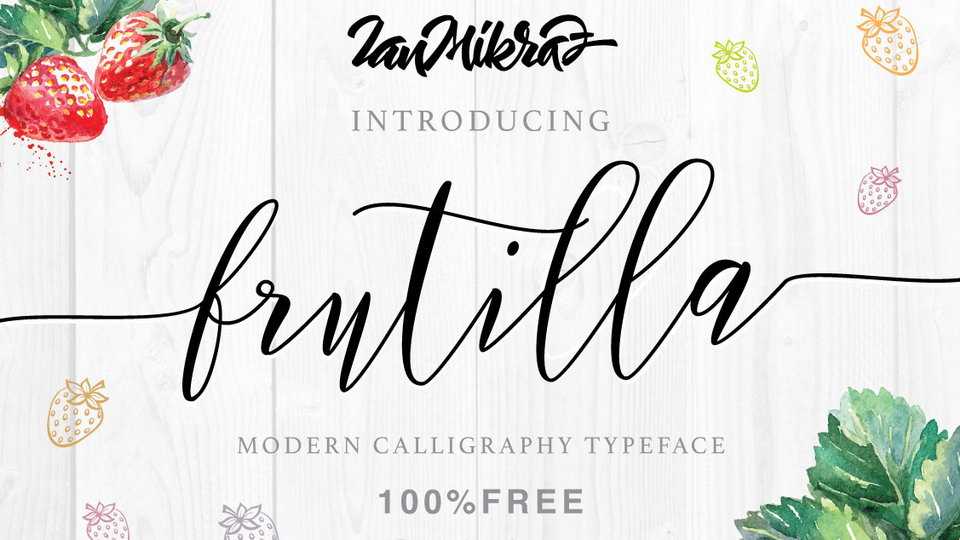 Frutilla Script Font › Fontesk