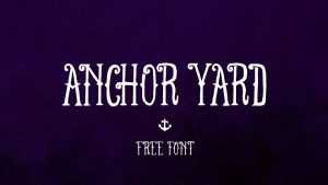 FT Anchor Yard Font › Fontesk