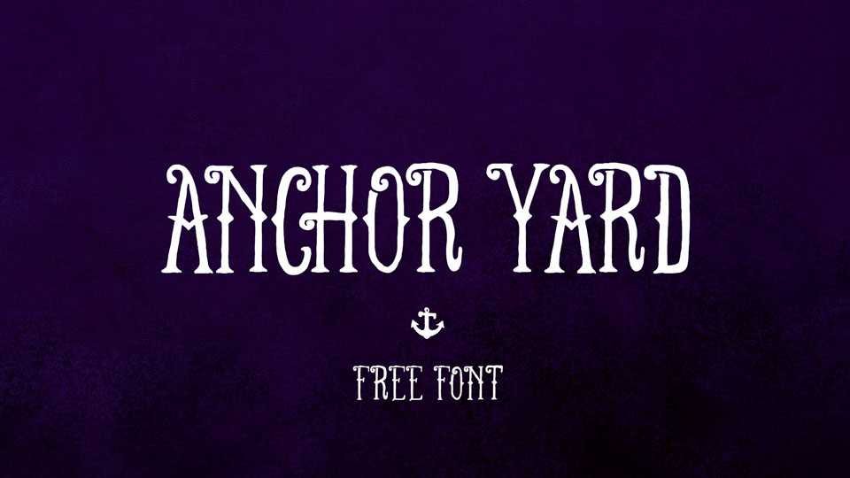 FT Anchor Yard Font › Fontesk