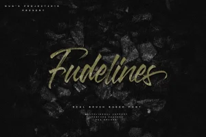 Fudelines Brush Font