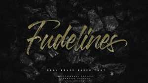 Fudelines Brush Font › Fontesk