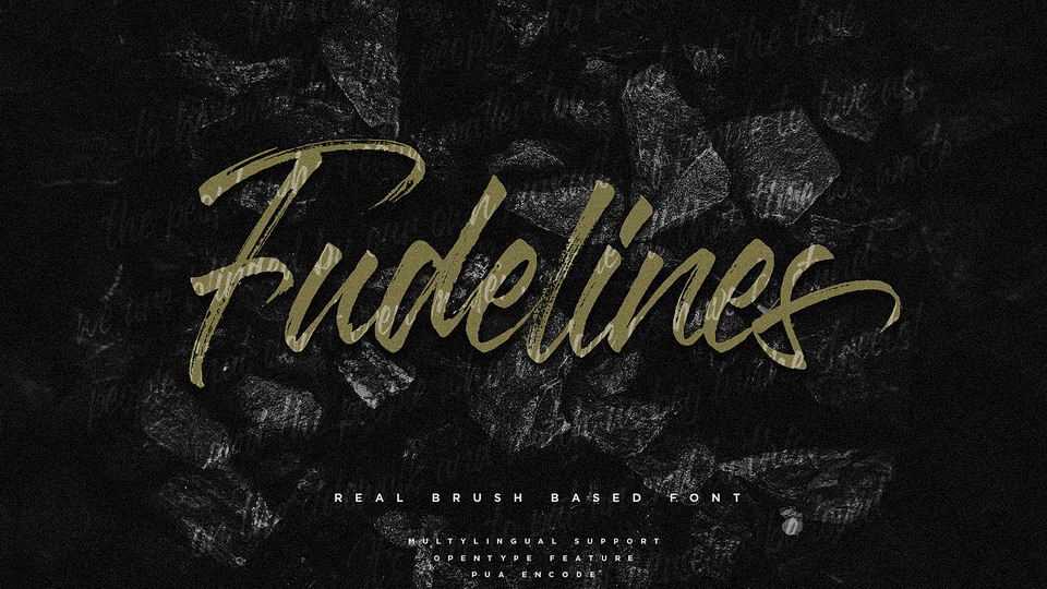 Fudelines Brush Font › Fontesk
