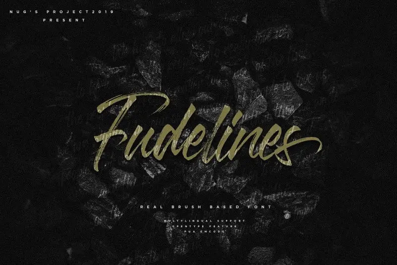 Fudelines Brush Font