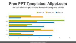 Full clustered bar chart PowerPoint Diagram Template