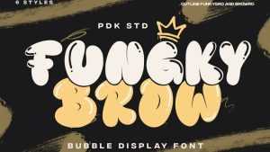 Funky Brow Font › Fontesk