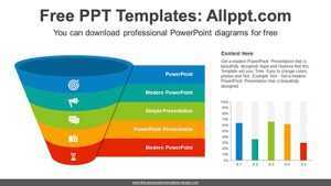 Funnel Bar Chart PowerPoint Diagram