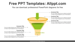 Funnel Parts Compare PowerPoint Diagram