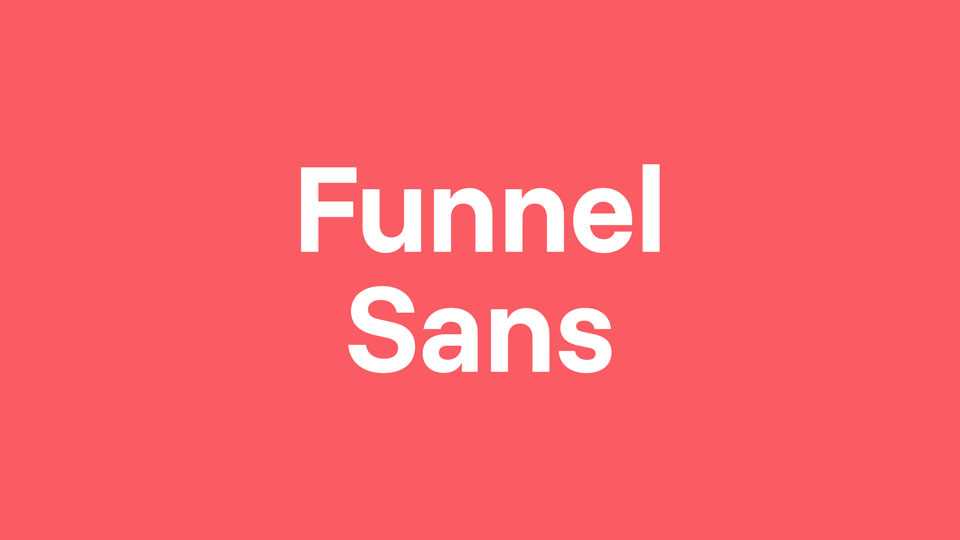 Funnel Sans Font Family › Fontesk