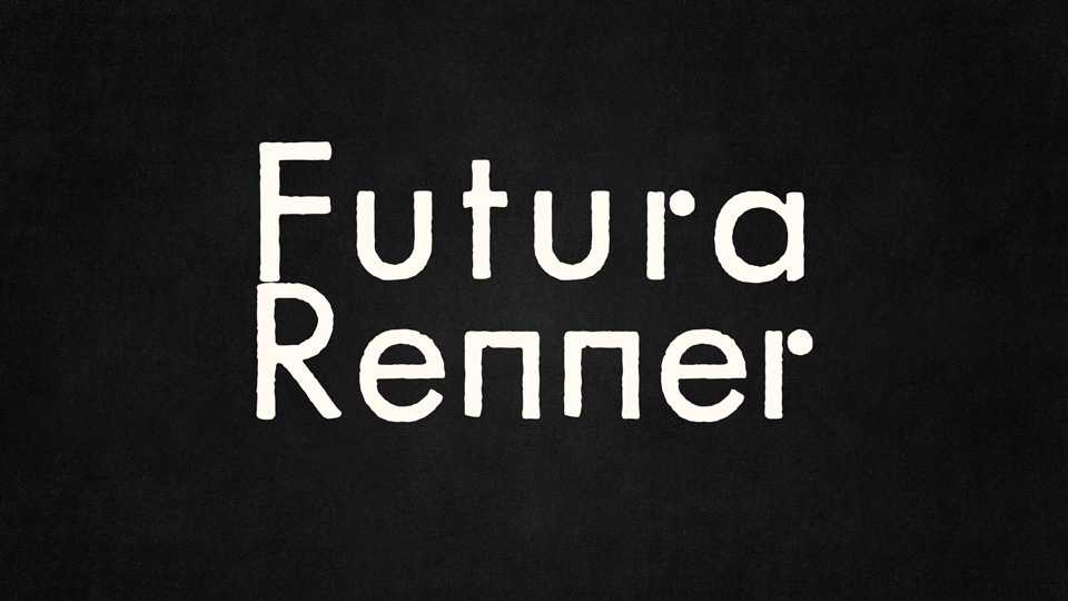 Futura Renner Font Family › Fontesk