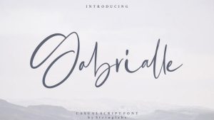 Gabrialle Script Font › Fontesk