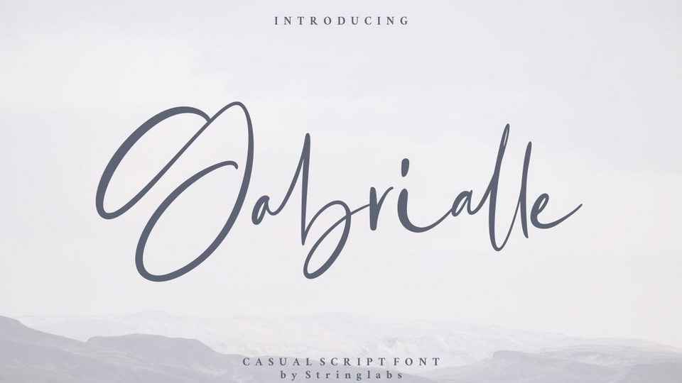 Gabrialle Script Font › Fontesk