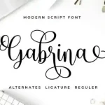 Gabrina Calligraphy Font