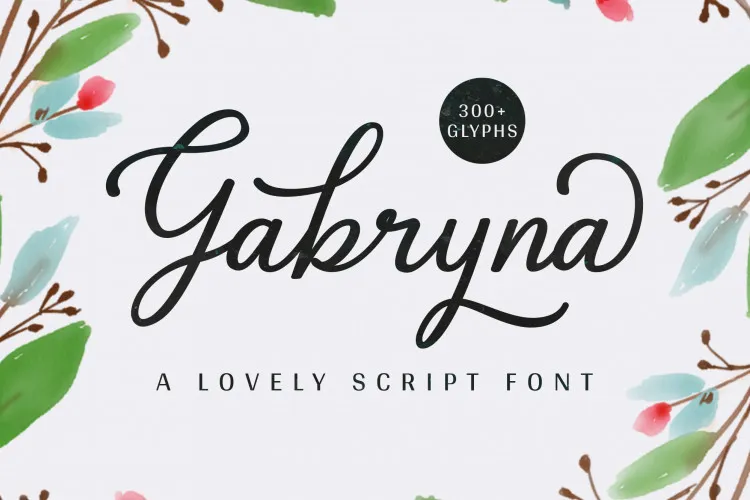 Gabryna Script Font