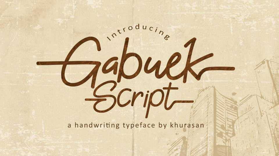 Gabuek Script Font › Fontesk