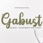 Gabust Script Font - Fonte Grátis Gabust Script Font