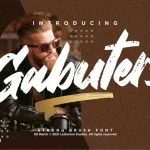 Gabuters Brush Font