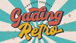 Gading Retro Font › Fontesk