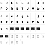 Gaffuk Font - Fonte Grátis Mapa de caracteres da fonte Gaffuk Font