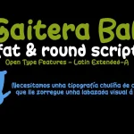 Gaitera Ball Font - Fonte Grátis Gaitera Ball Font
