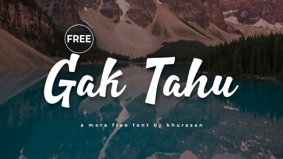 Gak Tahu Font › Fontesk