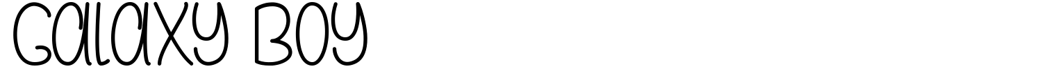 Galaxy Boy Font