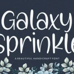 Galaxy Sprinkle Beautiful Handcraft Font