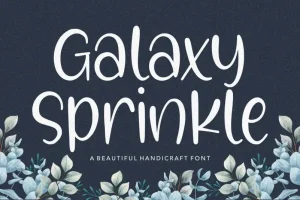Galaxy Sprinkle Beautiful Handcraft Font