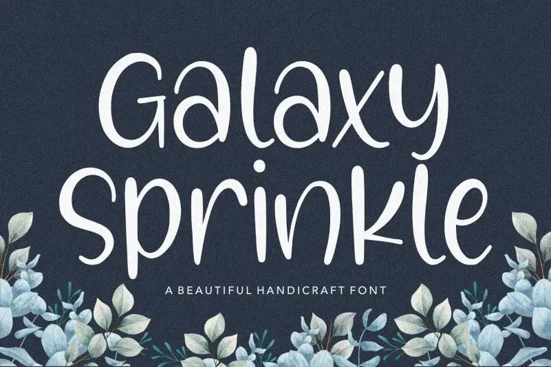 Galaxy Sprinkle Beautiful Handcraft Font